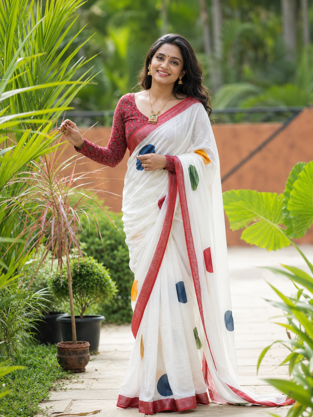 Premium Heavy Linen Cotton Saree | Perfect for Office & Casual Wear