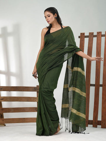 Woven Design Pure Cotton Saree – Effortless Elegance, Everyday Comfort