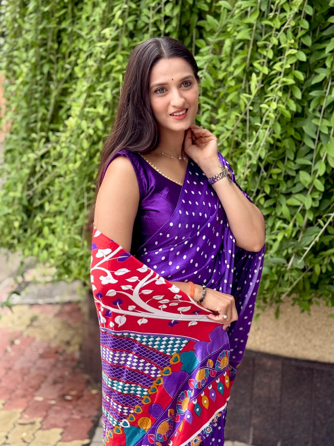 Kalamkari Pallu Handcrafted Ajrakh Saree – Traditional Ethnic Wear for Women
