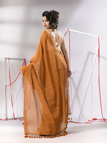 Zari Detailed Pure Cotton Saree – Tradition Draped in Elegance